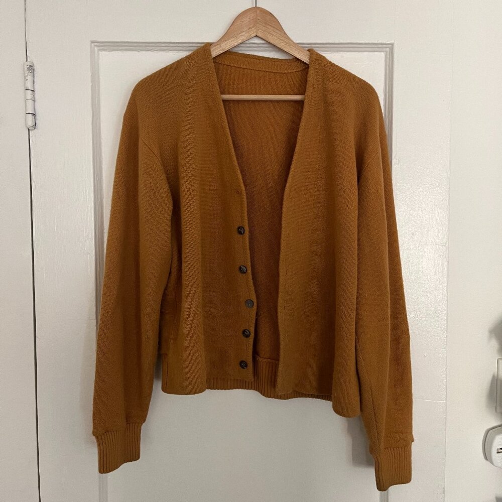 Vintage Burnt Orange Cardigan